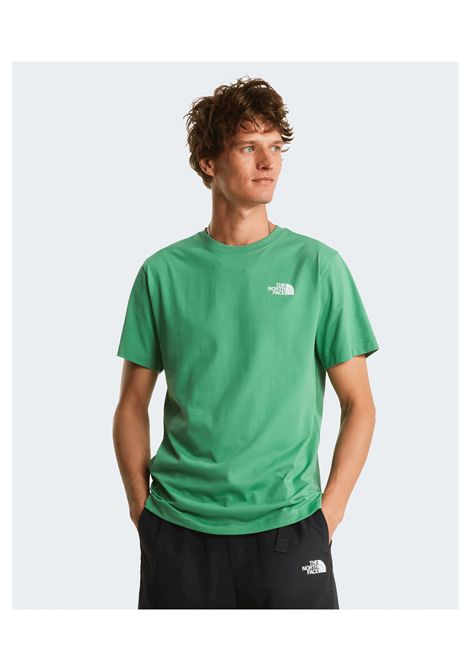 T-shirt The North Face Evolution Box NSE Regular Verde Dimmed Algae Uomo THE NORTH FACE | T-shirt | NF0A8B6K-G57